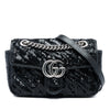 Secondhand Gucci Small GG Marmont Matelasse Diagonal Sequin and Calfskin Torchon Shoulder Bag