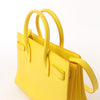 Saint Laurent Paris Sac de Jour Nano Leather 2Way Handbag Yellow 398710 Secondhand