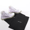 Saint Laurent Paris Malibu Satin High-top Sneakers in Metallic Purple 718403, Size 38 EU Secondhand