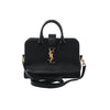 Saint Laurent Paris Baby Cabas Leather Handbag in Black 372087 Secondhand