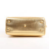 Saint Laurent Paris Baby Duffle Leather 2Way Handbag in Gold 330958 Secondhand