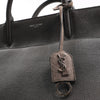 Secondhand Saint Laurent Cabas Rive Gauche Leather x Suede 2Way Handbag in Dark Gray 436620
