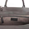Secondhand Saint Laurent Cabas Rive Gauche Leather x Suede 2Way Handbag in Dark Gray 436620