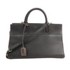 Secondhand Saint Laurent Cabas Rive Gauche Leather x Suede 2Way Handbag in Dark Gray 436620