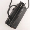 Secondhand Saint Laurent Cabas Rive Gauche Leather x Suede 2Way Handbag in Dark Gray 436620