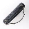 Saint Laurent Paris College Monogramme Leather Chain Handbag in Navy Blue 392738 Secondhand