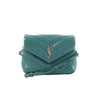 Saint Laurent Paris Loulou Puffer Leather Chain Crossbody Bag in Green 467072 Secondhand