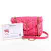 Saint Laurent Paris Loulou Puffer Leather Chain Shoulder Bag in Pink 620333 Secondhand
