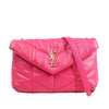 Saint Laurent Paris Loulou Puffer Leather Chain Shoulder Bag in Pink 620333 Secondhand