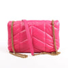 Saint Laurent Paris Loulou Puffer Leather Chain Shoulder Bag in Pink 620333 Secondhand