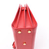 Saint Laurent Paris Sac de Jour Nano Leather Handbag in Red Secondhand