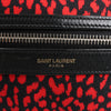Saint Laurent Paris Leopard Hunting Canvas x Leather Backpack in Red x Black 326865 Secondhand