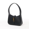 Saint Laurent Paris Le 5 à 7 Mini Hobo Leather Handbag in Black 710318 Secondhand