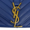 Saint Laurent LouLou Toy bag in blue chevron leather