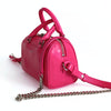 Saint Laurent Mini Duffle shoulder bag in fuchsia leather