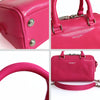 Saint Laurent Mini Duffle shoulder bag in fuchsia leather