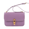 Saint Laurent Paris Carre Leather Shoulder bag in Purple Secondhand