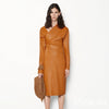 Secondhand Bottega Veneta Leather Midi Dress - '20s