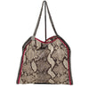 Stella McCartney Falabella large faux python shoulder bag