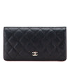 Chanel CC Quilted Caviar Long Wallet Secondhand