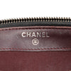 Chanel CC Quilted Lambskin Double Zip Clutch With Chain Secondhand