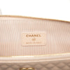 Chanel Large Quilted Caviar Chevron O Case Zip Pouch Secondhand