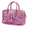 Miu Miu Vitello Lux Shirring Bauletto Satchel Secondhand