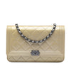 Chanel Quilted Patent Boy Wallet on Chain Secondhand