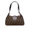 Fendi Zucca Canvas Shoulder Bag Secondhand