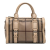 Burberry Smoke Check Coated Canvas Chester Boston Bag Secondhand