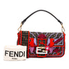 Fendi Zucca Embroidered Canvas Bird Baguette Satchel Secondhand