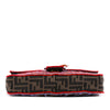 Fendi Zucca Embroidered Canvas Bird Baguette Satchel Secondhand