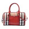 Burberry Medium House Check Canvas Sartorial Alchester Satchel Secondhand