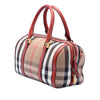 Burberry Medium House Check Canvas Sartorial Alchester Satchel Secondhand