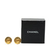 Chanel Gold Plated CC Clip On Earrings Secondhand