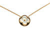 Louis Vuitton 18K Yellow Gold and Mother of Pearl Monogram Color Blossom Sun Necklace Secondhand
