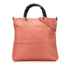 Secondhand Gucci Leather Bamboo Satchel