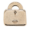 Chanel CC Gold Plated Strass Resin Top Handle Bag Bullet Back Earrings Secondhand