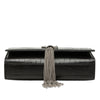 Saint Laurent Small Croc Embossed Leather Monogram Kate Tassel Crossbody Secondhand