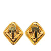 Chanel Gold Plated Diamond Crystal Clip on Earrings Secondhand
