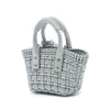 Balenciaga Metallic Faux Leather Bistro Basket Bag XXS Secondhand