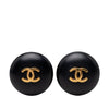 Chanel CC Gold Plated and Resin Clip on Earrings Secondhand