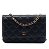 Chanel CC Quilted Caviar Wallet on Chain Secondhand