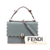 Fendi Medium Scalloped Leather Studded Kan I Satchel Secondhand