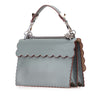 Fendi Medium Scalloped Leather Studded Kan I Satchel Secondhand