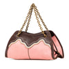 Secondhand Bottega Veneta Nappa Trimmed Canvas Chain Handbag