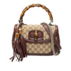 Gucci Medium GG Canvas New Bamboo Top Handle Bag Secondhand