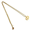 Dior Gold Plated CD Logo Pendant Necklace Secondhand