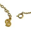Dior Gold Plated CD Logo Pendant Necklace Secondhand