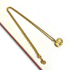Dior Gold Plated CD Logo Pendant Necklace Secondhand